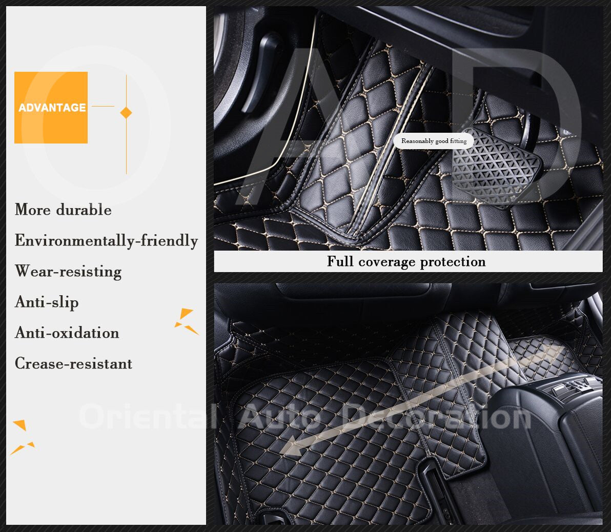 Stock Clearance| Custom Modeling 3D Leather  Floor Mats #PICK UP ONLY COST $29.99 !