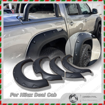 NEW Fender Flares Wheel Guard Arch Flares for Toyota Hilux Dual Cab 12-15 model Pick Up Only