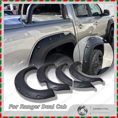 NEW Fender Flares Wheel Guard Arch Flares for Ford Ranger Dual Cab 15-18 Pick up only