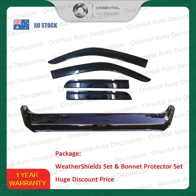Bonnet Protector and Luxury Weathershields Weather Shields Window Visors For Great Wall Steed Dual Cab 2016+