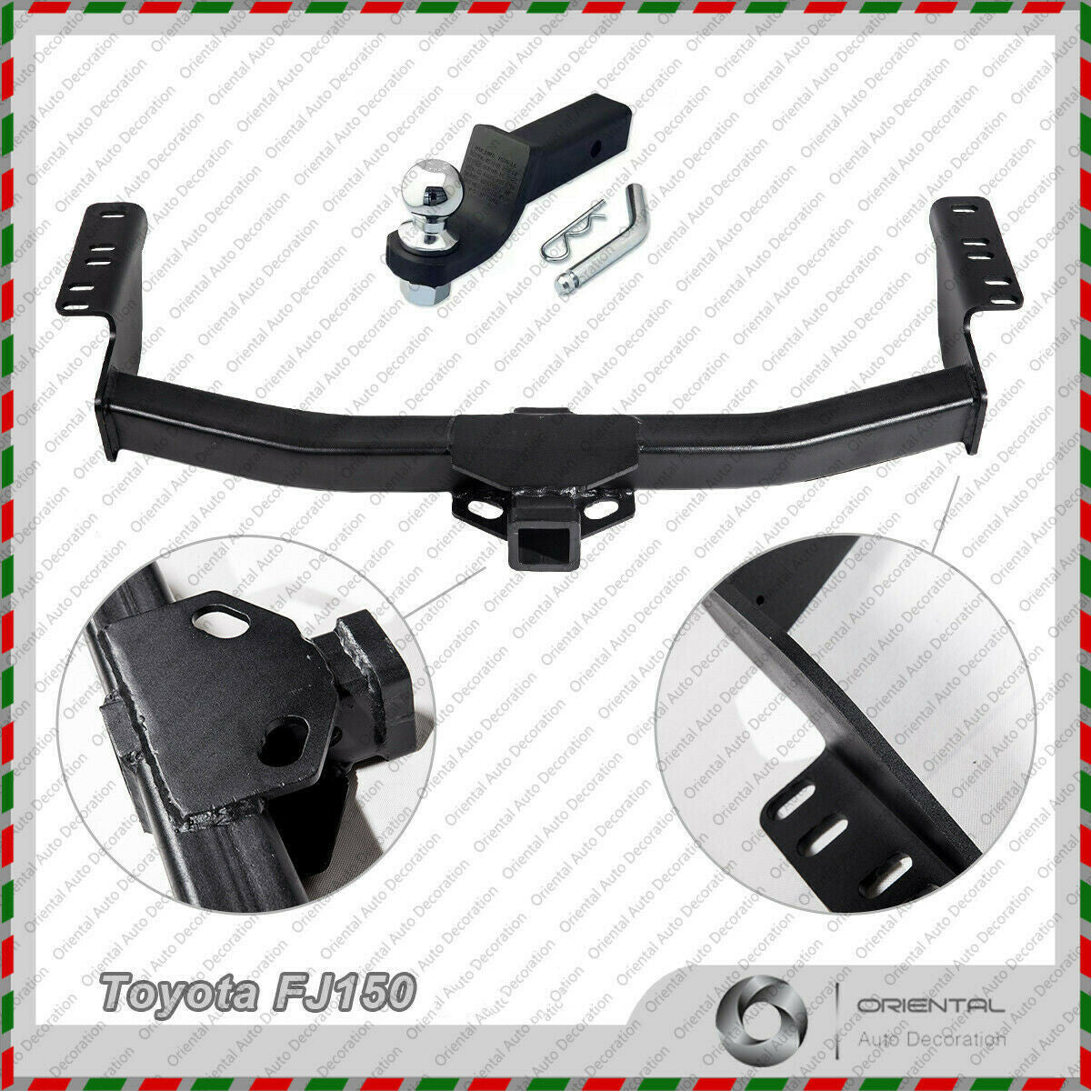 Heavy Duty 2" Tow Bar Tongue + Tow Ball for Toyota Prado 150 2010-2014 Pick Up Only