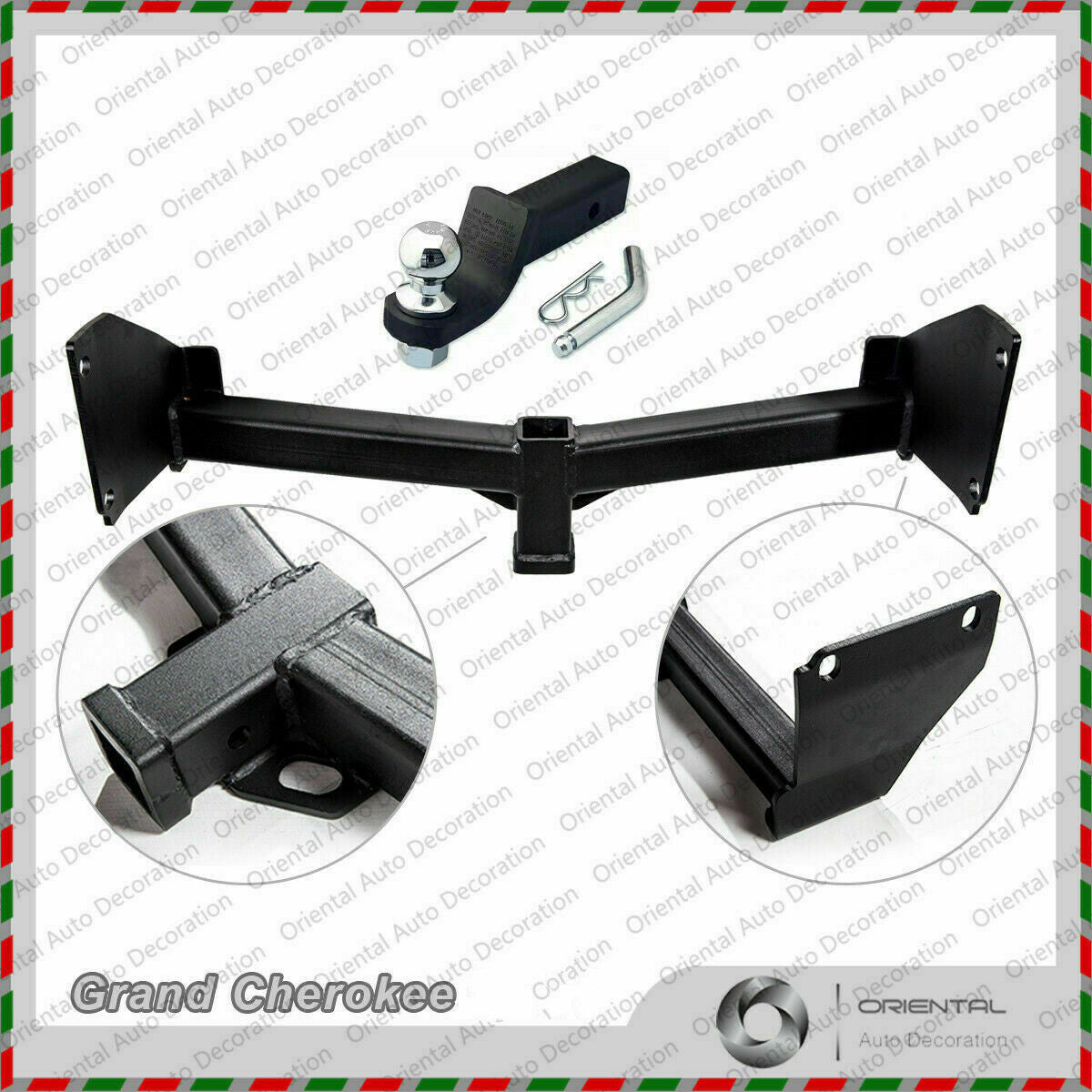 Heavy Duty 4" Tow Bar Tongue + Tow Ball for Jeep Grand Cherokee 2011-2013 Pick Up Only